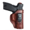 IWB leather holster with steel clip