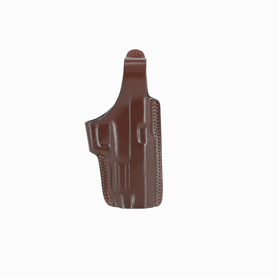 OWB Leather holster with steel clip C 120