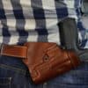 Small of Back leather holster C227