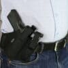 OWB nylon holster with magazine pouch