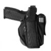Nylon paddle holster with integrated magazine pouch