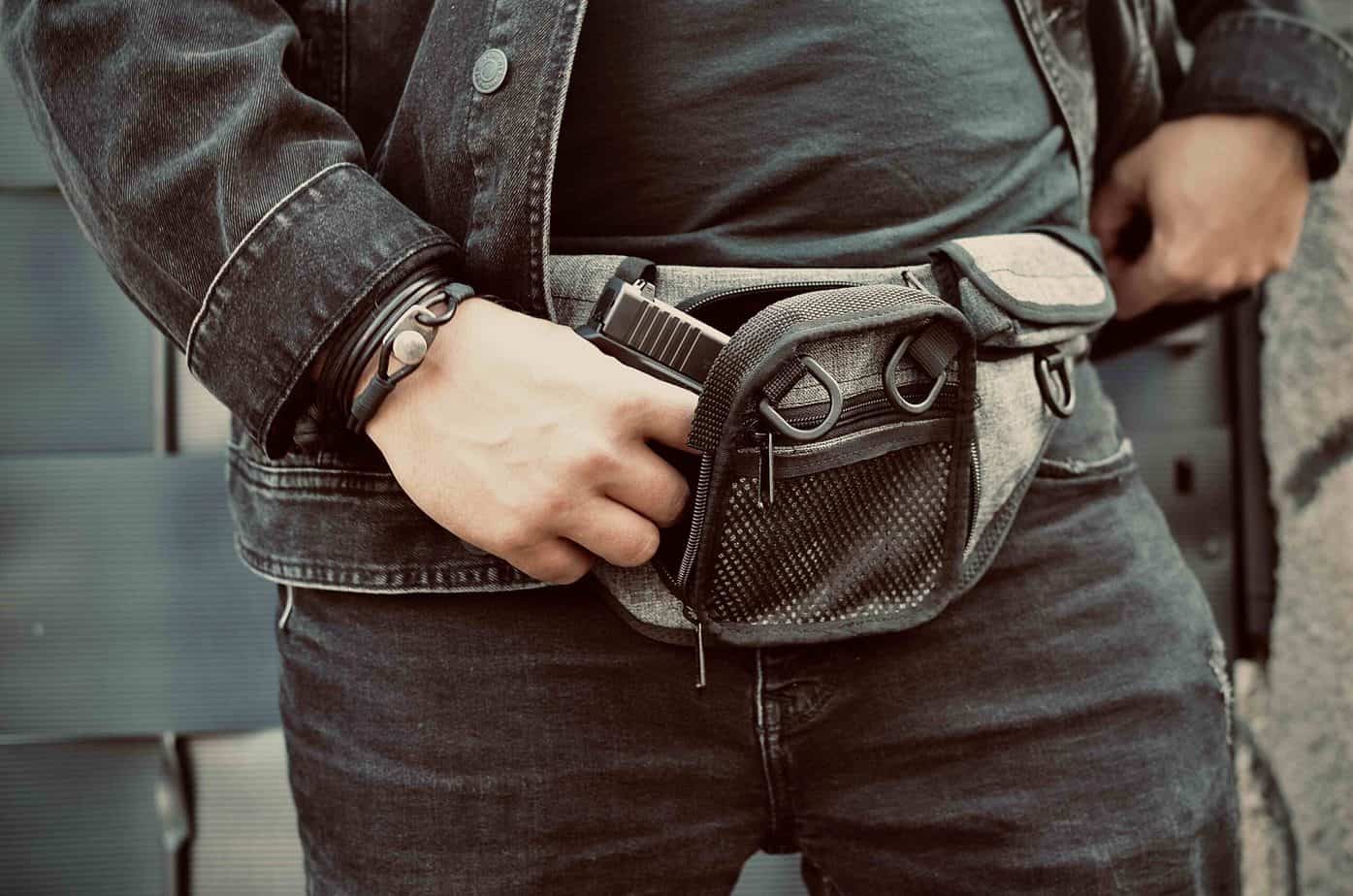 G121 concealed gun carry fanny pouch