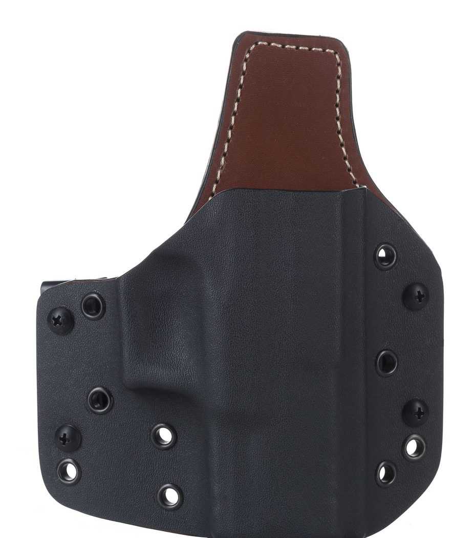 FoxX Holsters Leather & Kydex IWB Hybrid Holster Browning Hi-Power Black Right 