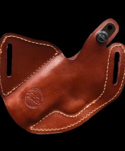 Cross draw leather holster model C126R for gun with red dot