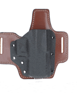 Kydex belt holster on leather platform model C904-2021