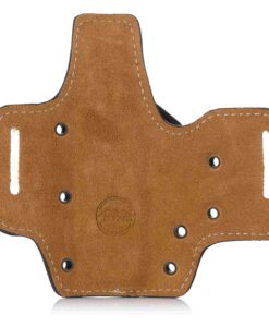 Kydex belt holster on leather platform model C904