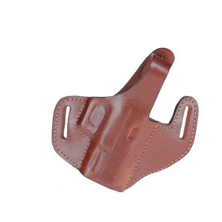 OWB leather holster for gun with Red Dot sight