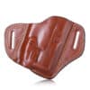 Open top leather holster for gun with light C603L