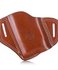 Open top leather holster for gun with light C603L