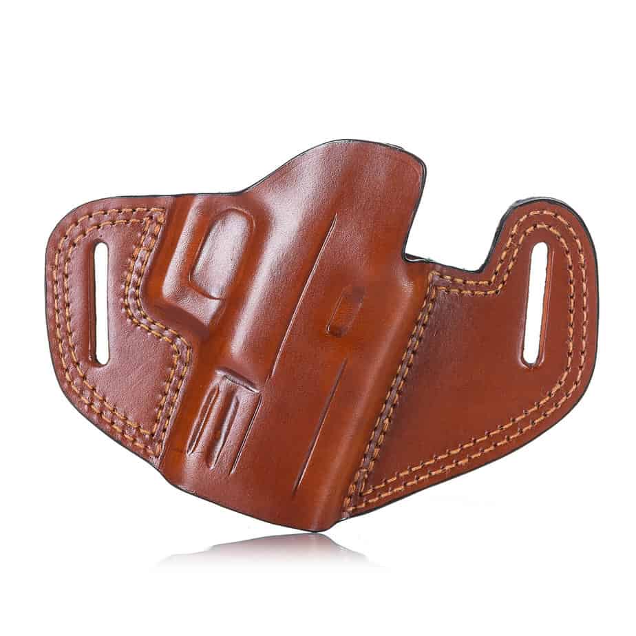 Open Top leather holster for gun with red dot sight C603R