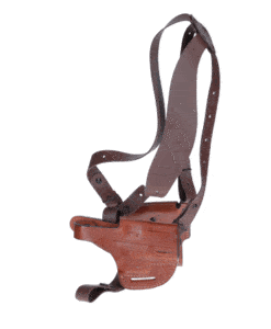 Leather horizontal shoulder holster for gun with Red dot D602R