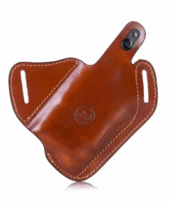 Falco Cross draw leather holster for gun with light and Red dot