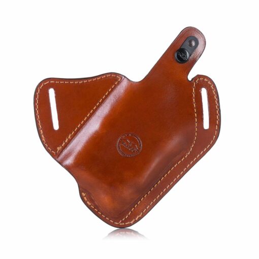 Falco Cross draw leather holster for gun with light and Red dot